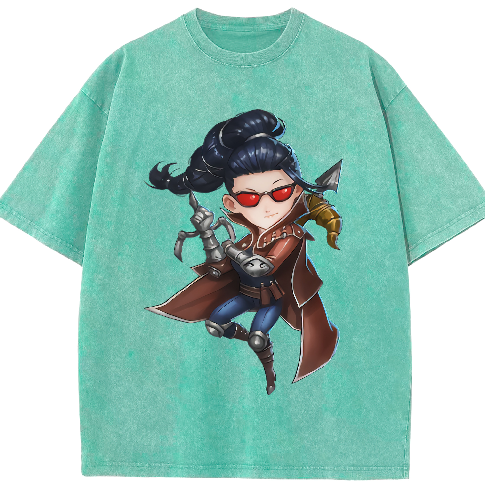 （画像用） リーグ・オブ・レジェンド League of Legends LOL 綿100% ヴィンテージ風 半袖Tシャツ（フロントプリント）